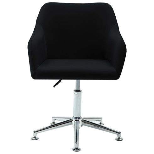 Swen Studio -  Swivel Dining Chairs 6 pcs Black Fabric (UK/IE/FI/NO only) (6x331504)